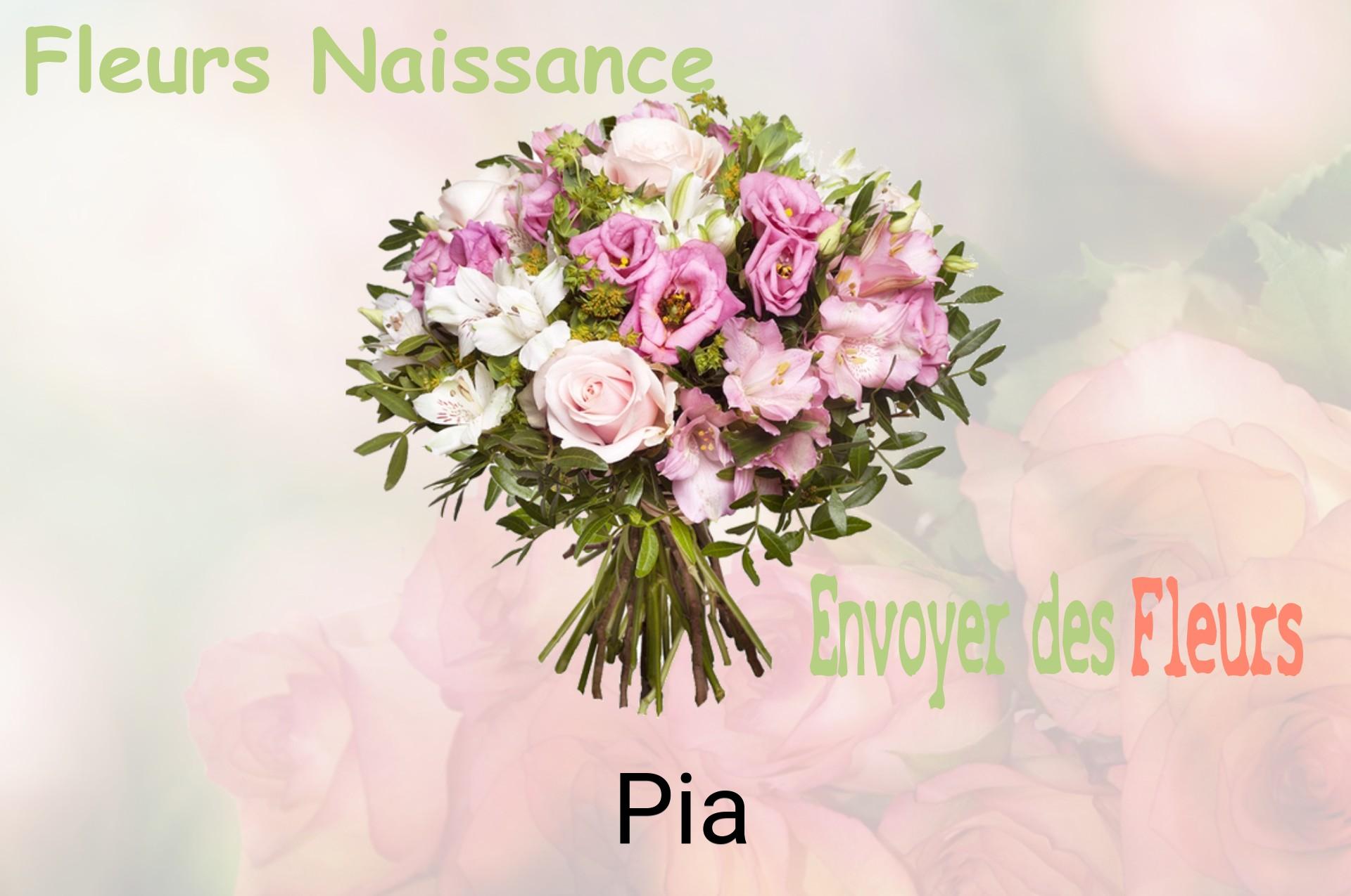 Bouquet de fleurs de naissance livré à Pia